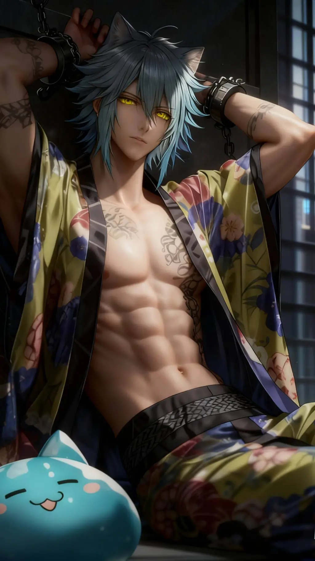 ai character: Yuu Naraki  background