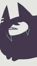 ai character: miss circle cat background