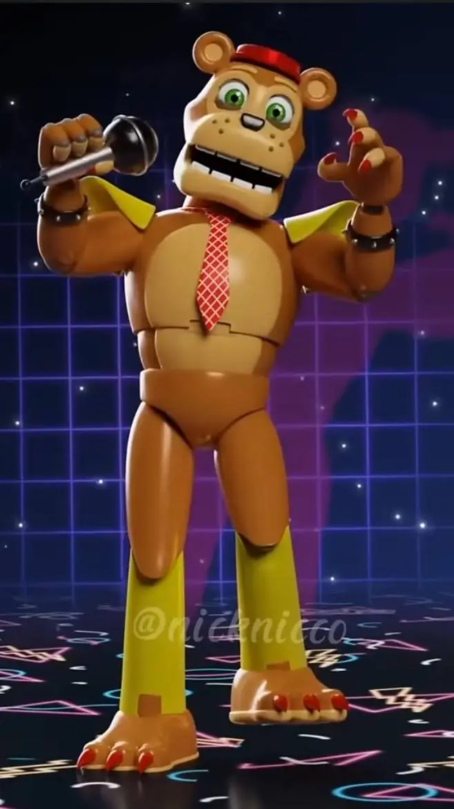 ai character: Glamrock Nedd Bear background