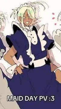 ai character: Maid pure vanilla background