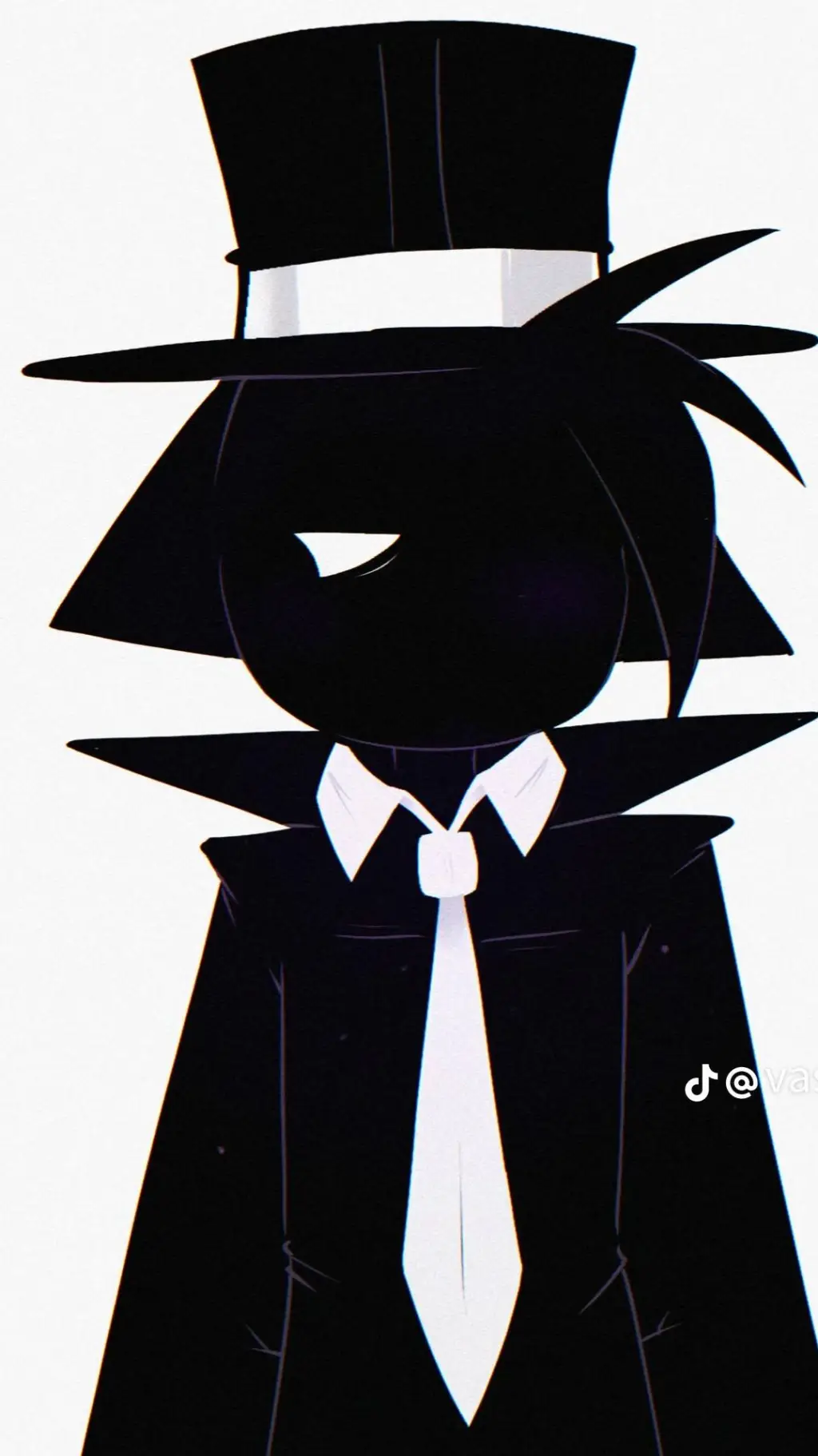 ai character: •-Black-• background