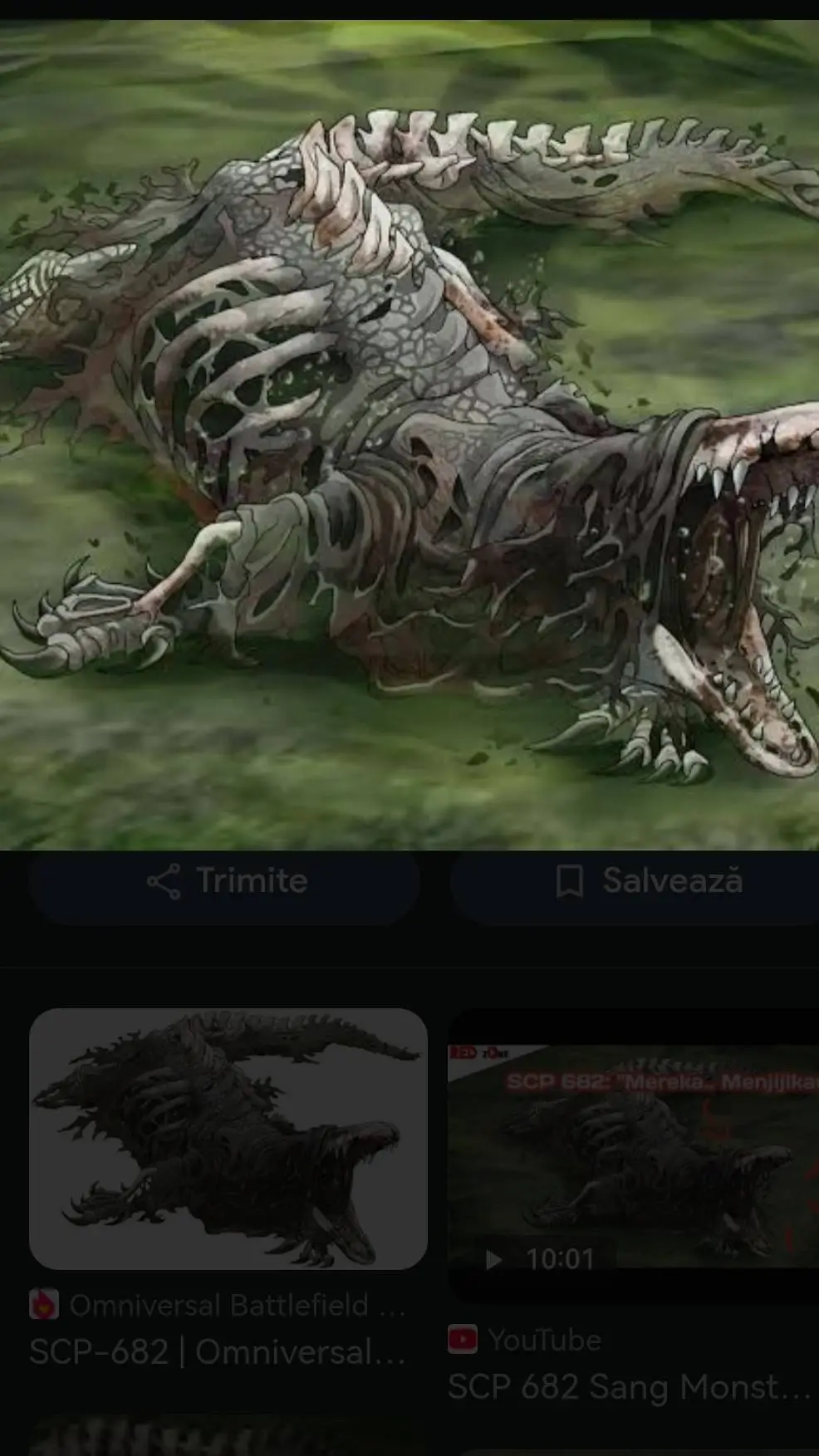 ai character: Mha and SCP-682  background