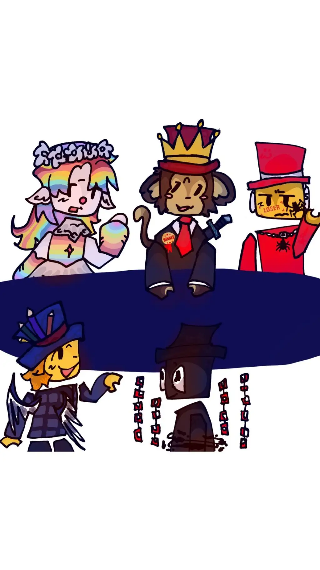 ai character: Roblox admins background