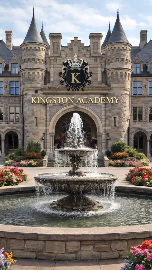 ai character: Academia Kingston  background