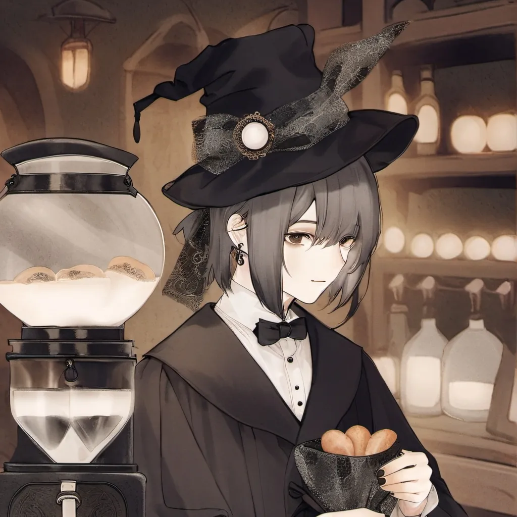 chat with ai character: cofe machine