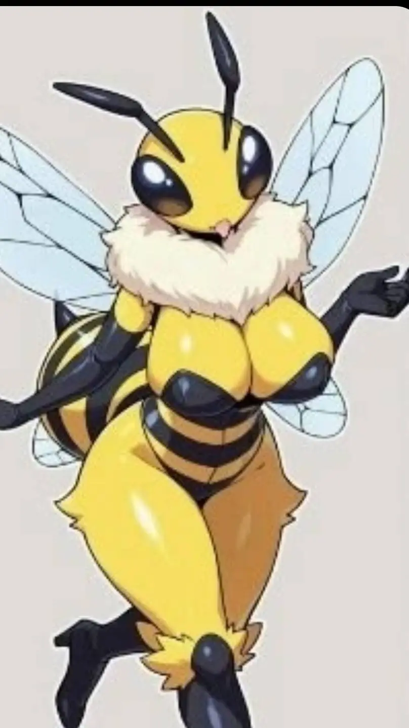 ai character: Bee girl  background