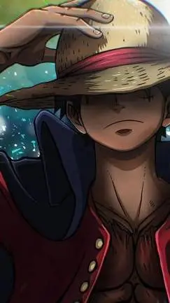ai character: Monkey.D Luffy  background