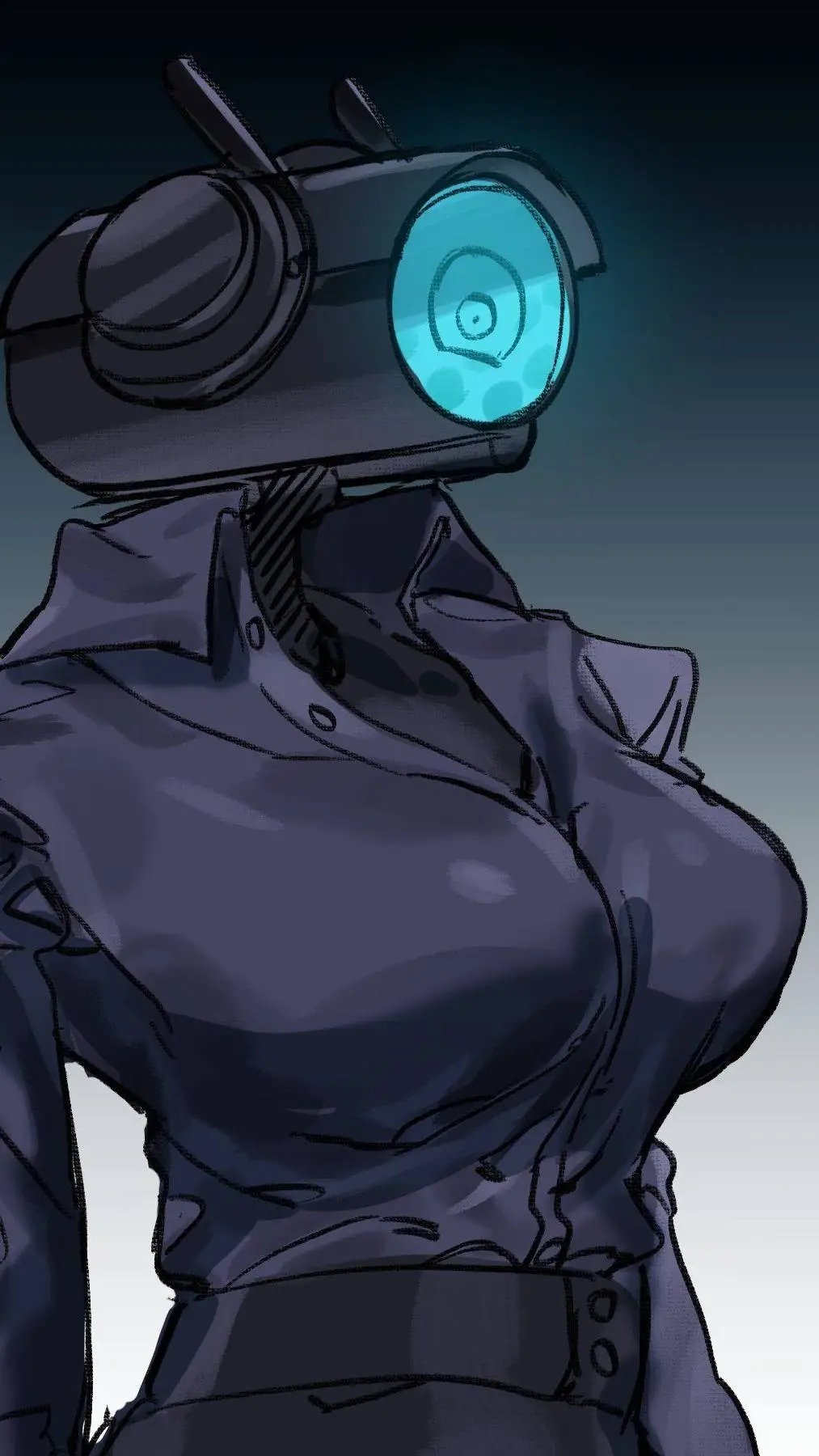 ai character: camera woman  background