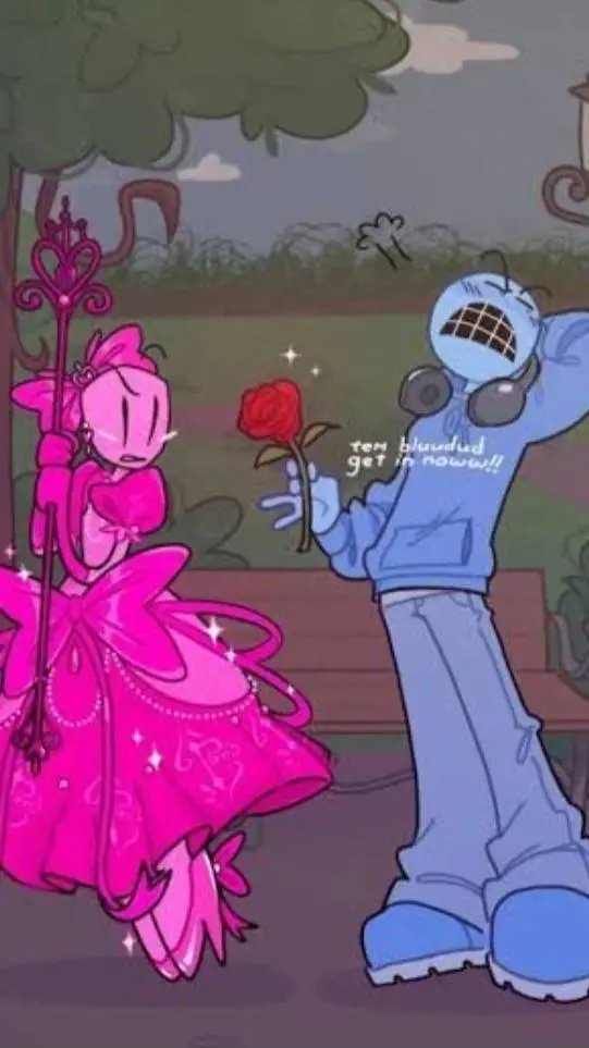 ai character: Bluudud enamorao background