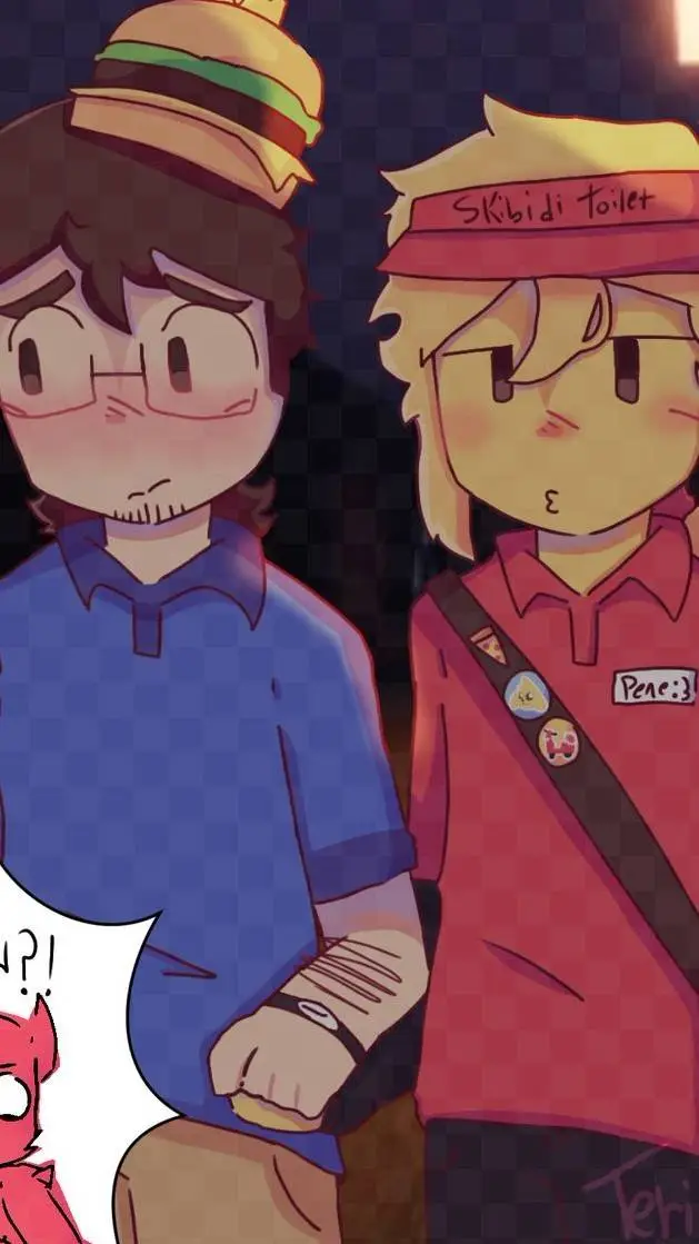 ai character: pizzaburger background