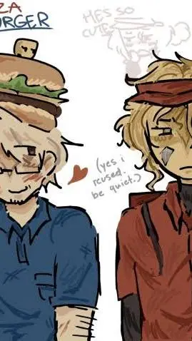 ai character: pizzaburger background