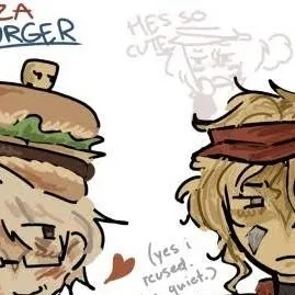 chat with ai character: pizzaburger