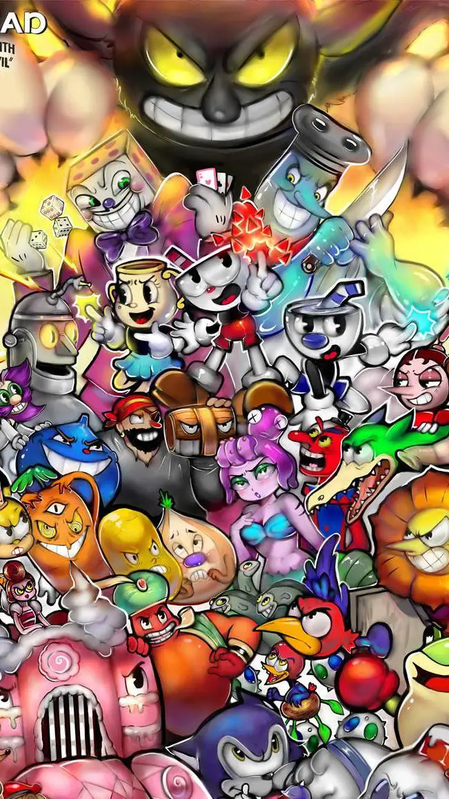 ai character: Cuphead background