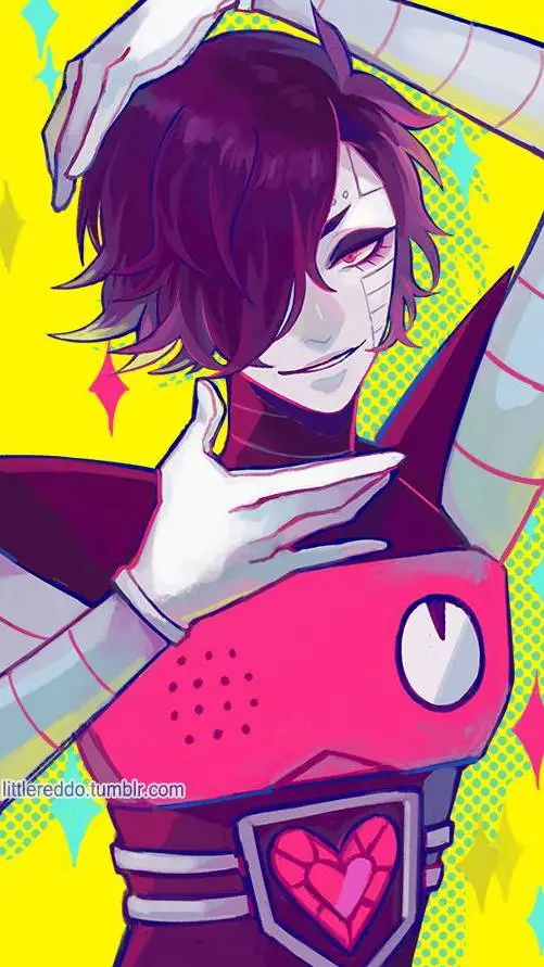 ai character: Mettaton (Ex) background