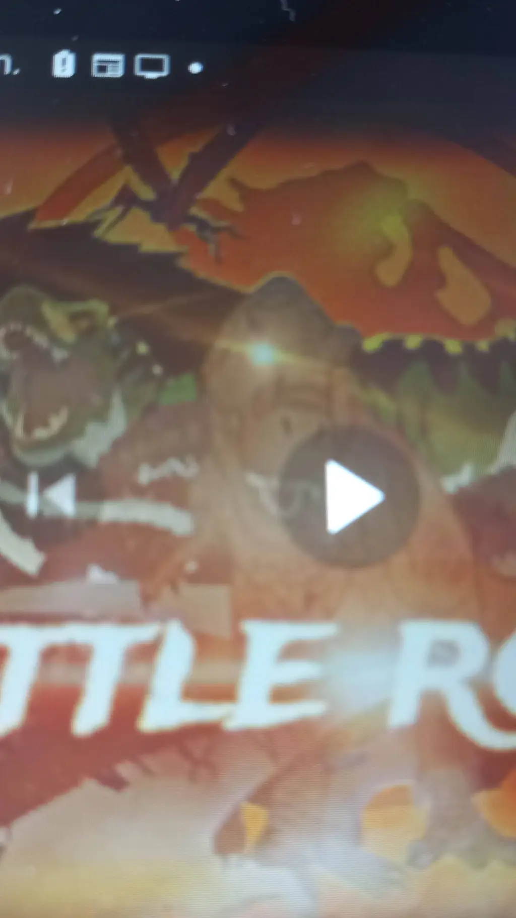 ai character: battle royale dino background