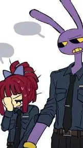 ai character: Jax x Ragtha tadc background