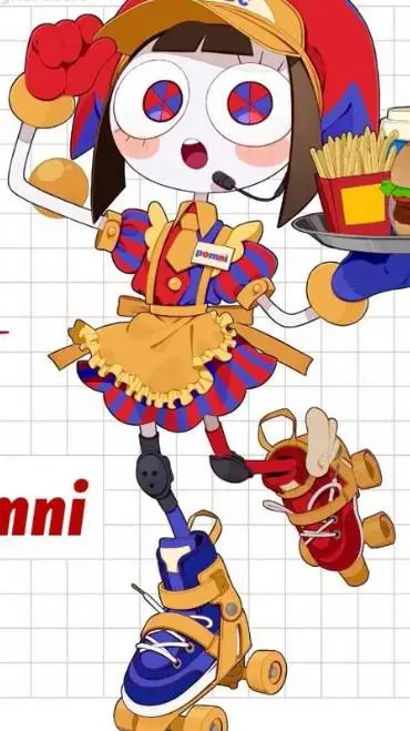 ai character: Garson Pomni background