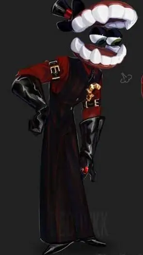 ai character: Mafya Caine tadc background
