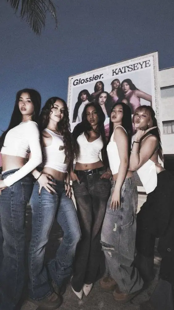 ai character: Katseye aced background