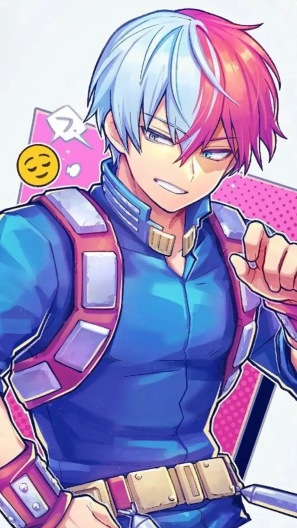 ai character: Shoto Todoroki  background