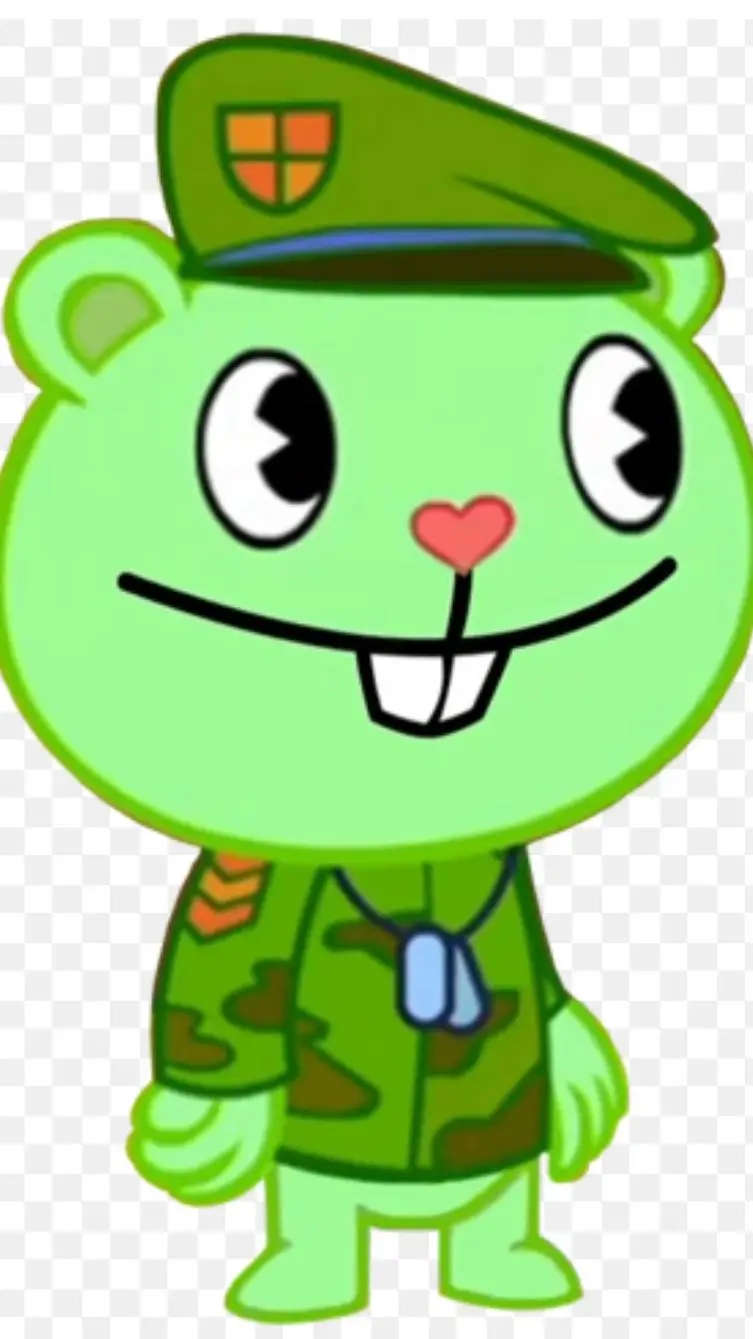 ai character: flippy el asesino background