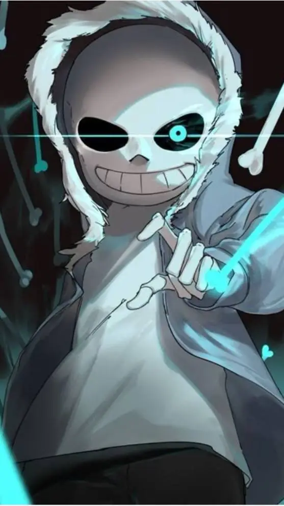 ai character: Sans  background