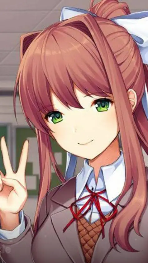 ai character: Monika 💕 background