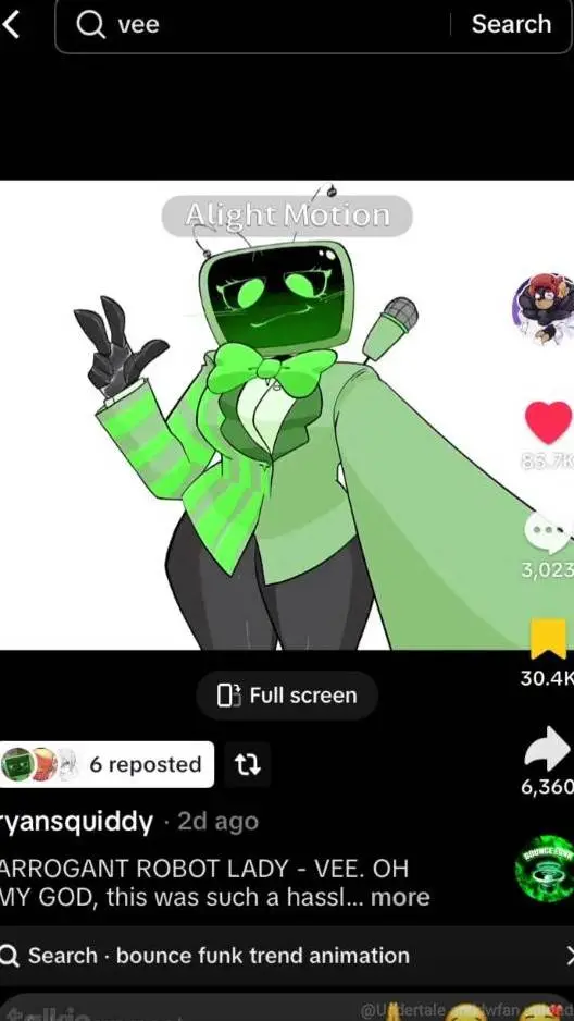 ai character: Vee background