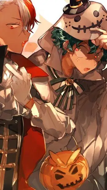 ai character: halloweenpickmemha background