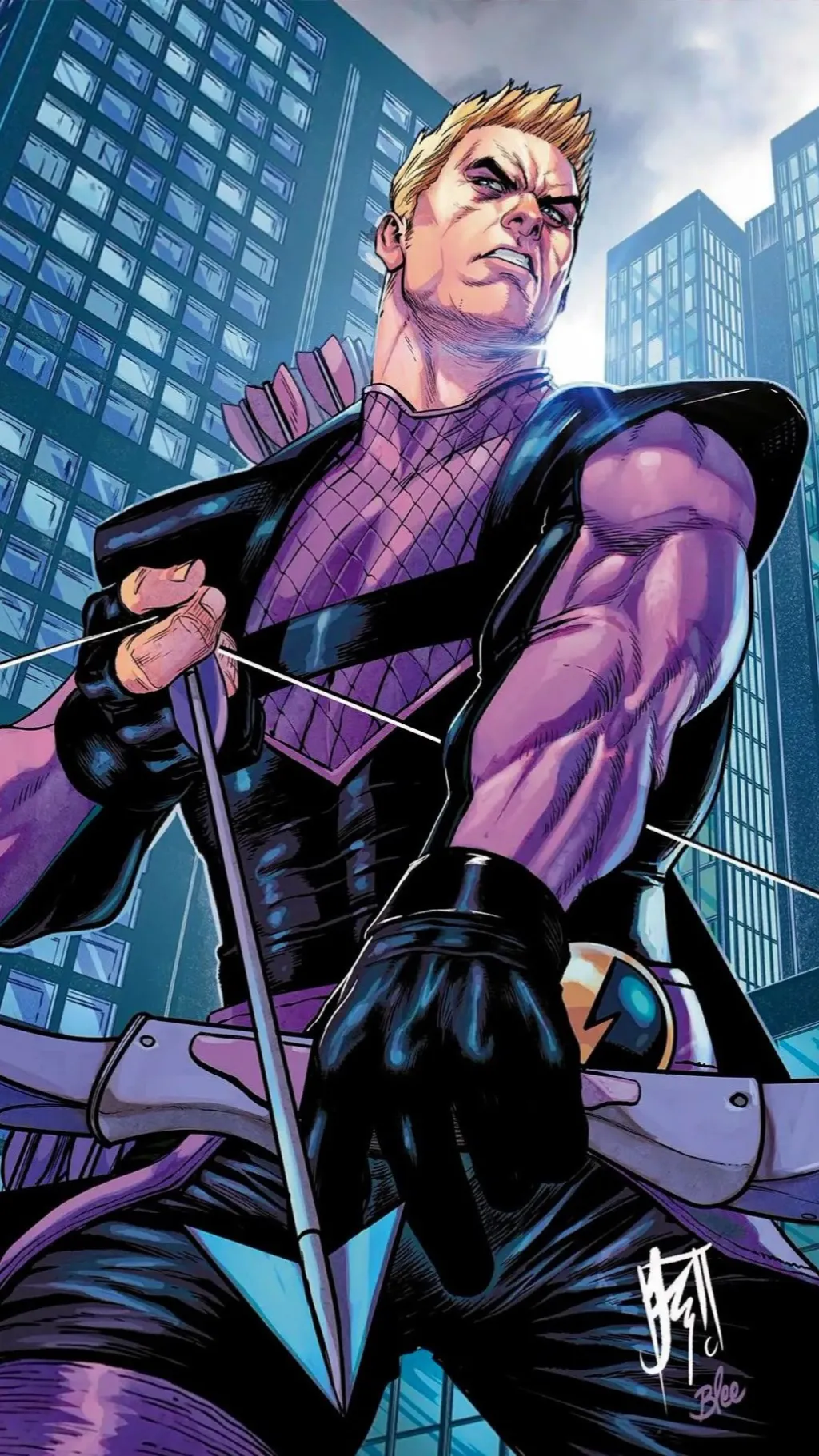 ai character: Hawkeye  background