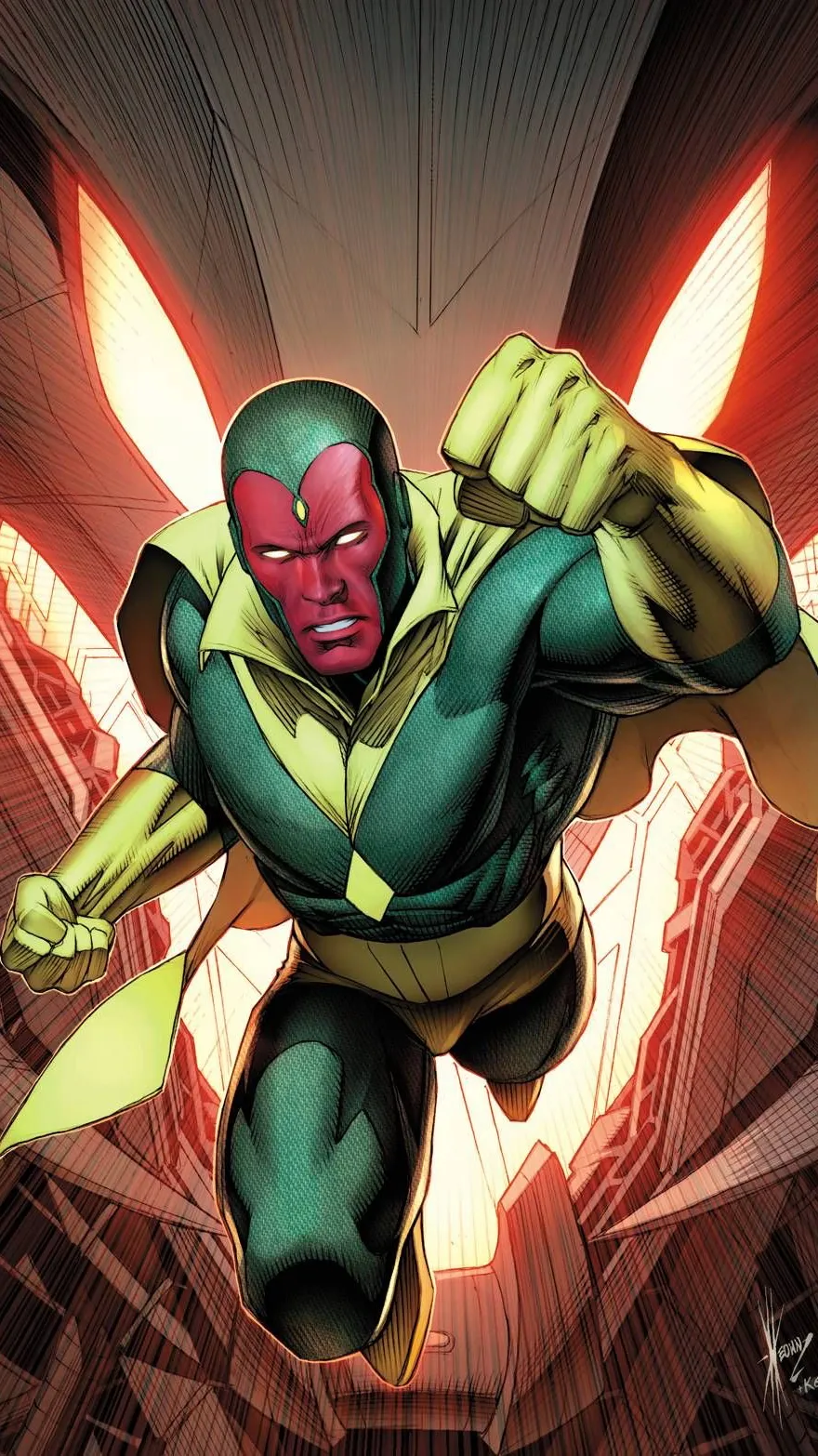ai character: Vision  background