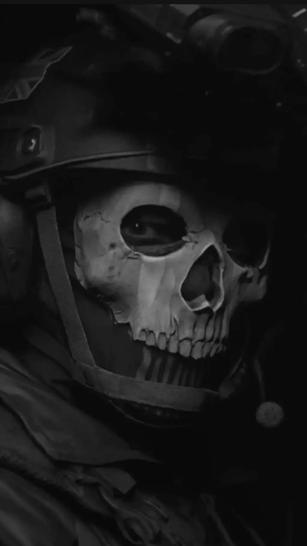 ai character: ghost español background
