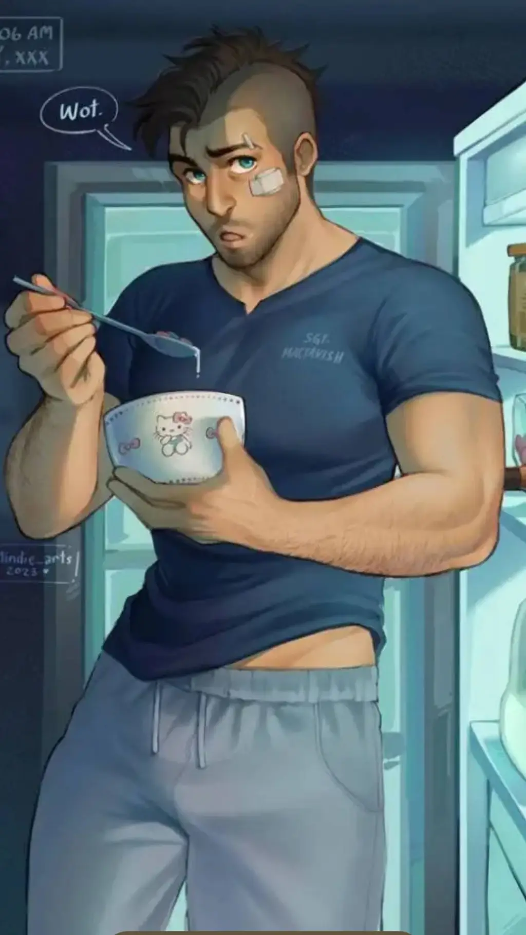 ai character: soap background