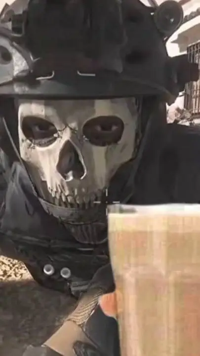 ai character: GHOST (COD M CREO) background