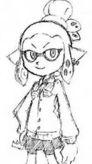 ai character: school bun background