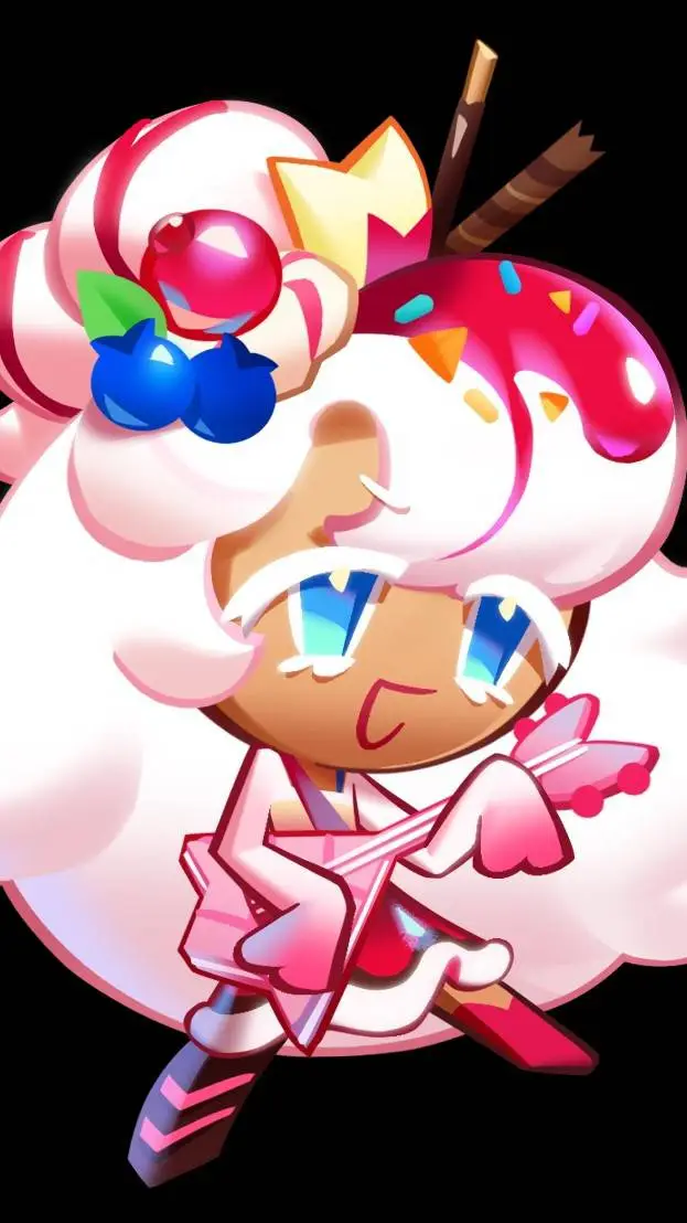 ai character: Parfait cookie background