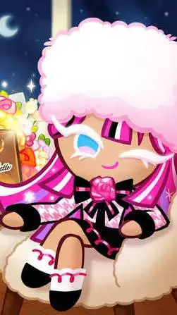 ai character: Shining glitter  background