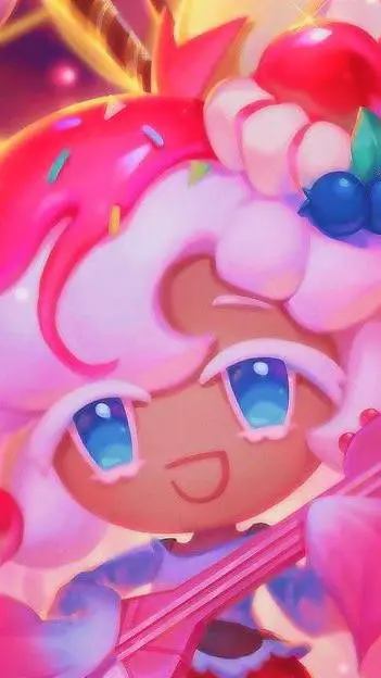 ai character: Parfait cookie background