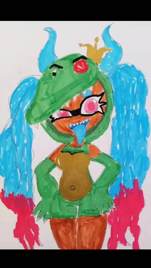 ai character: Donut Queen  background