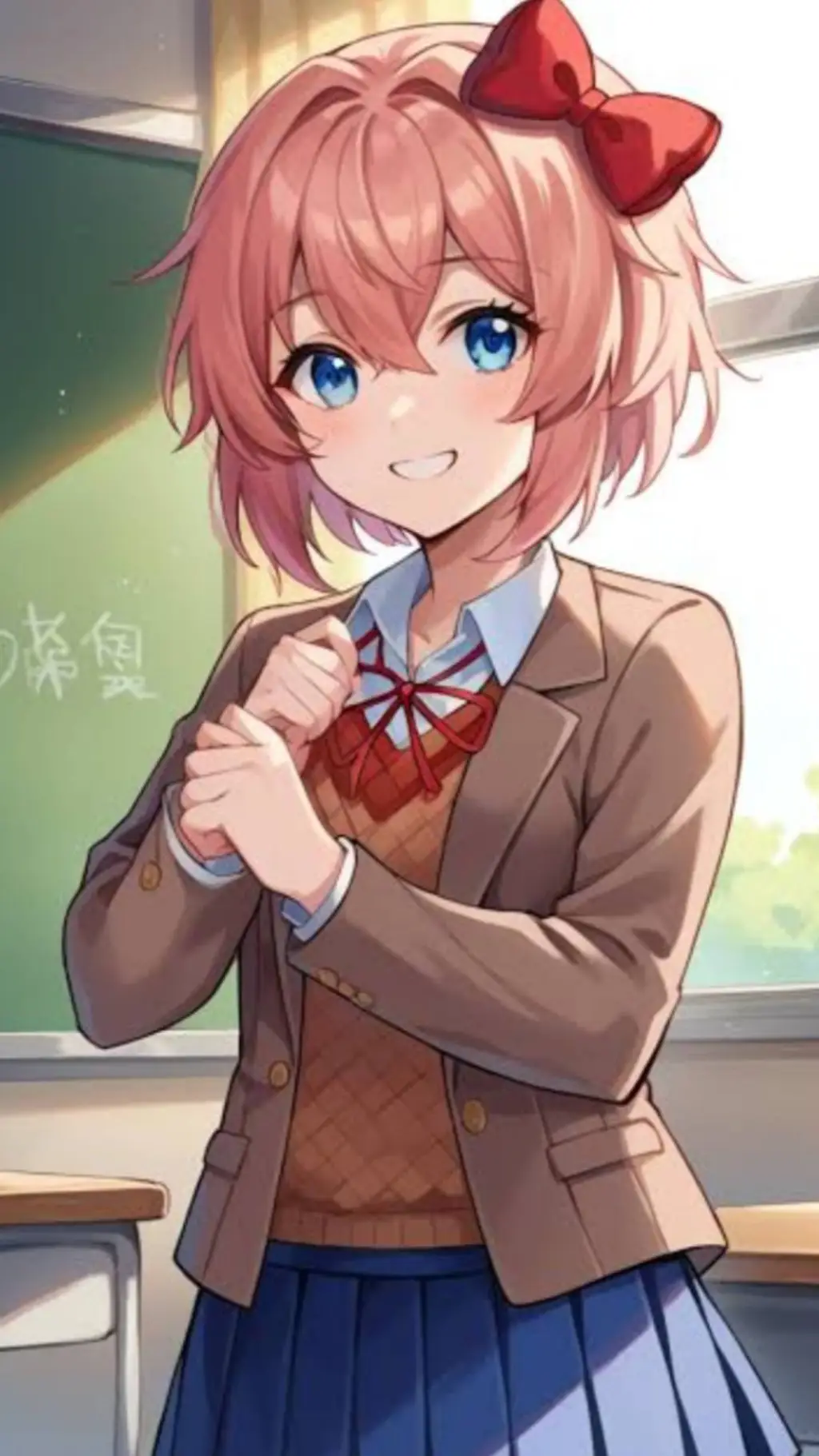 ai character: Sayori (acto 1) background