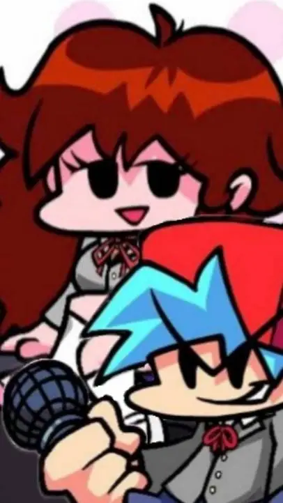 ai character: BF y GF en DDLC background