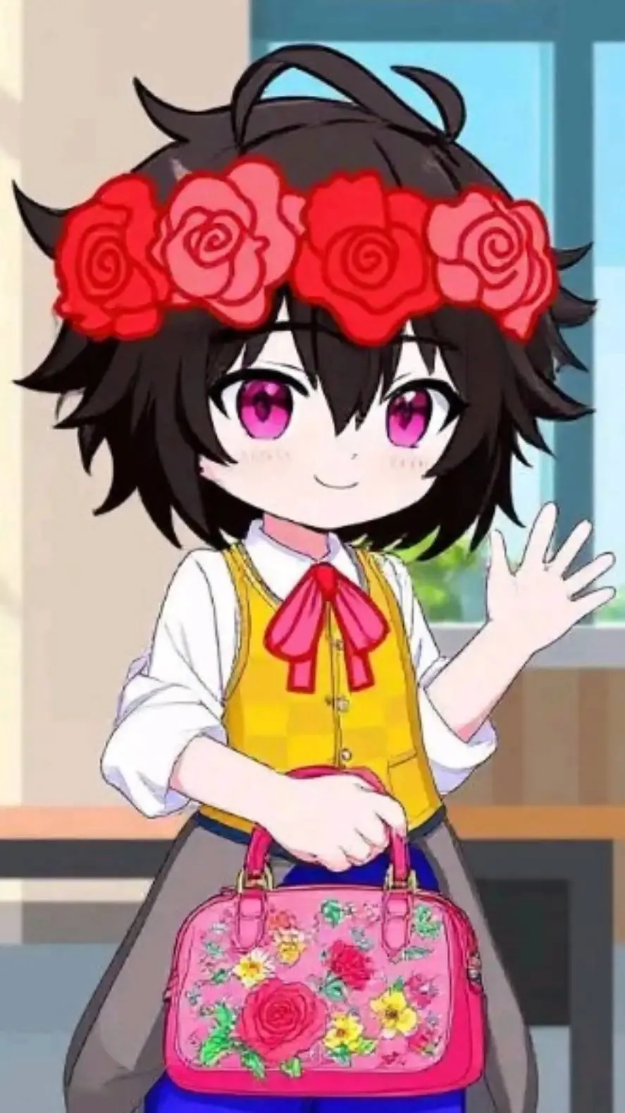 ai character: Yo en DDLC background