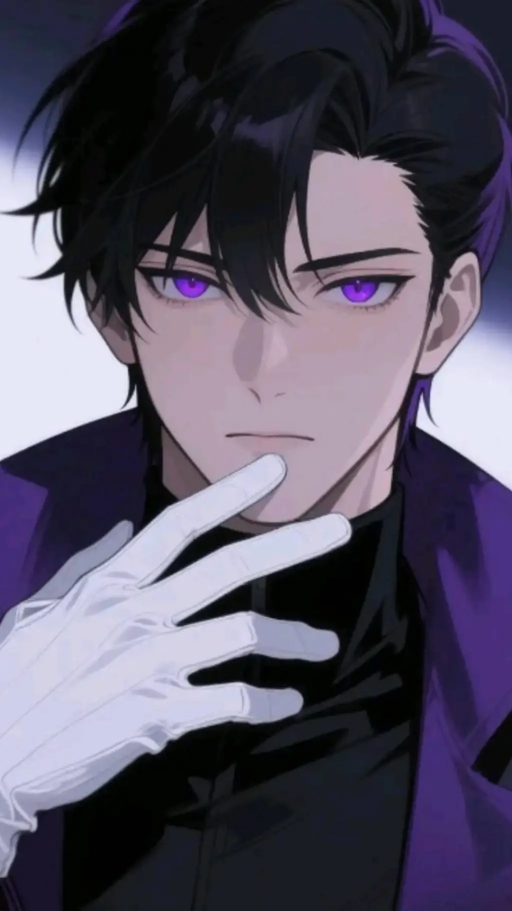 ai character: Roberto 💜🖤🤍 background