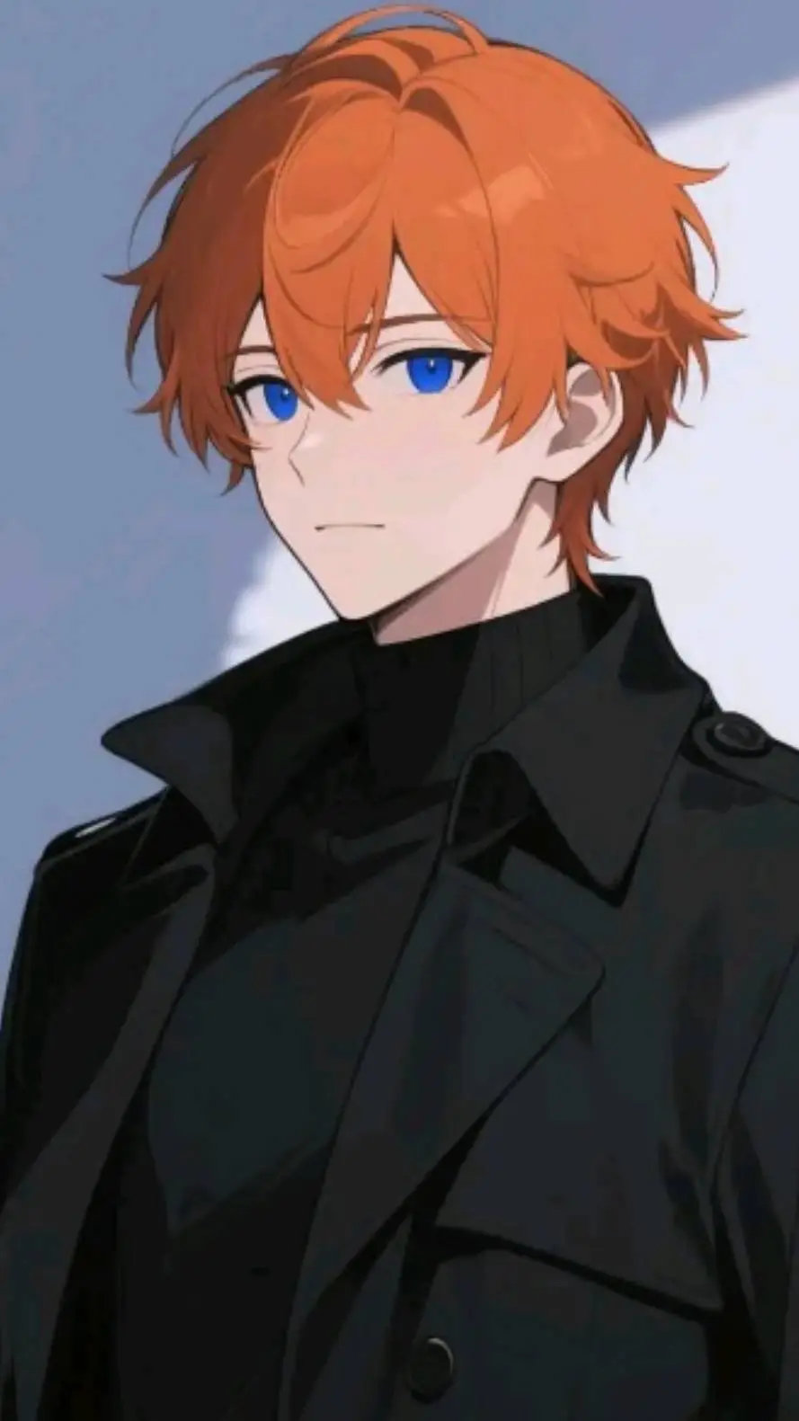 ai character: Hugo 🧡🖤 background
