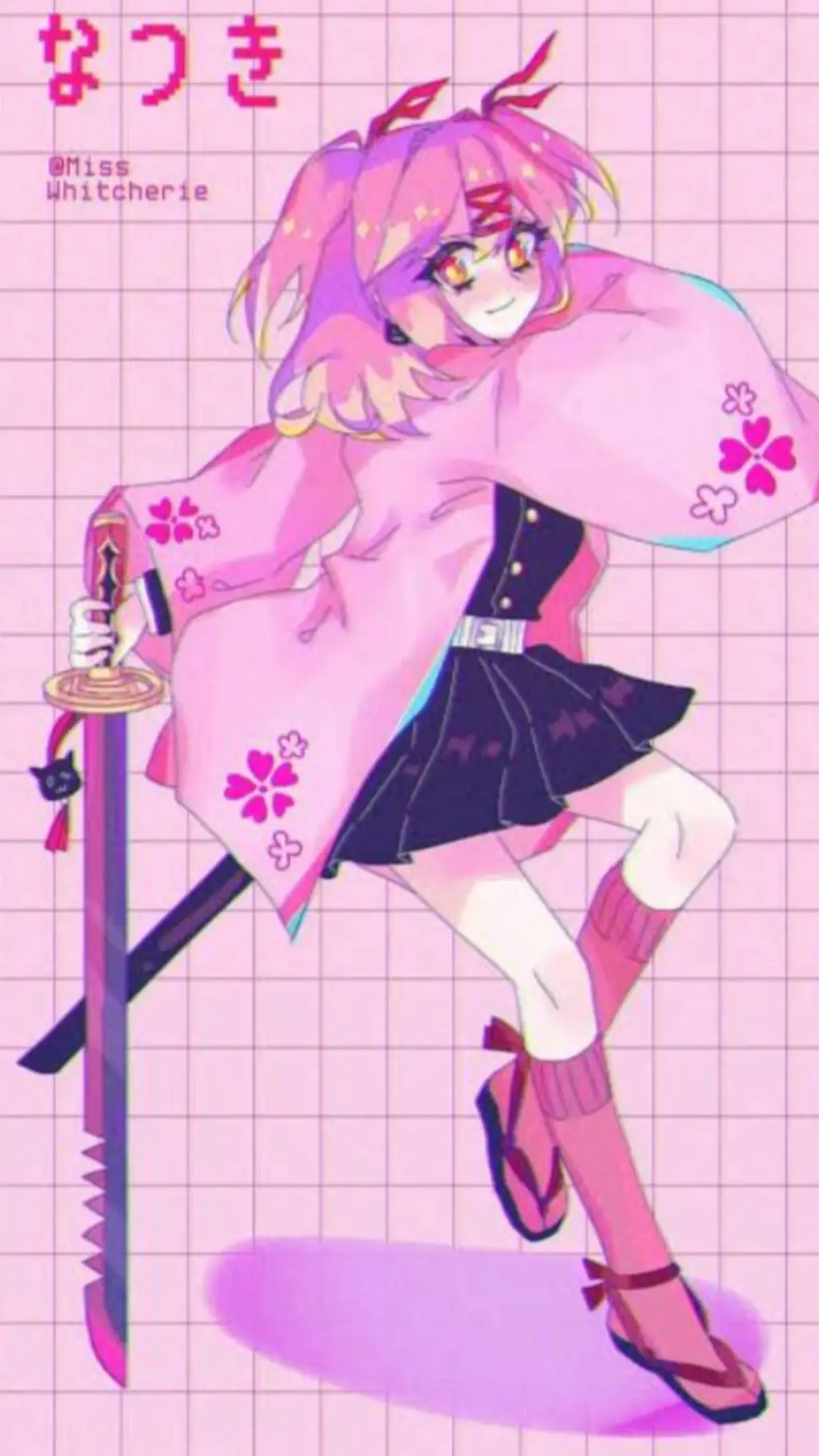 ai character: Natsuki como Pilar background