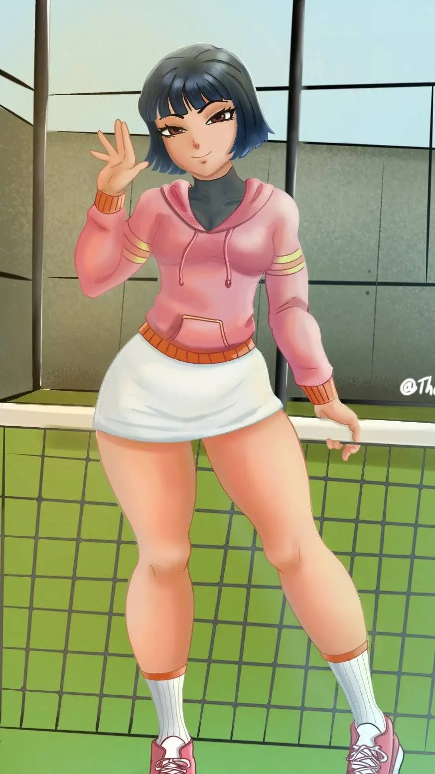 ai character: julie Yamamoto  background