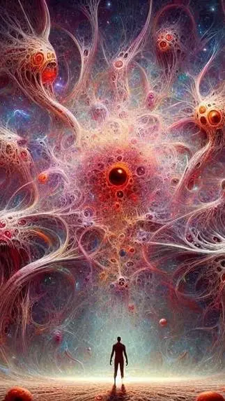 ai character: Horror Cosmico  background
