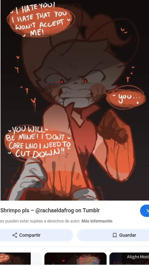 ai character: Shrimpo Yandere background