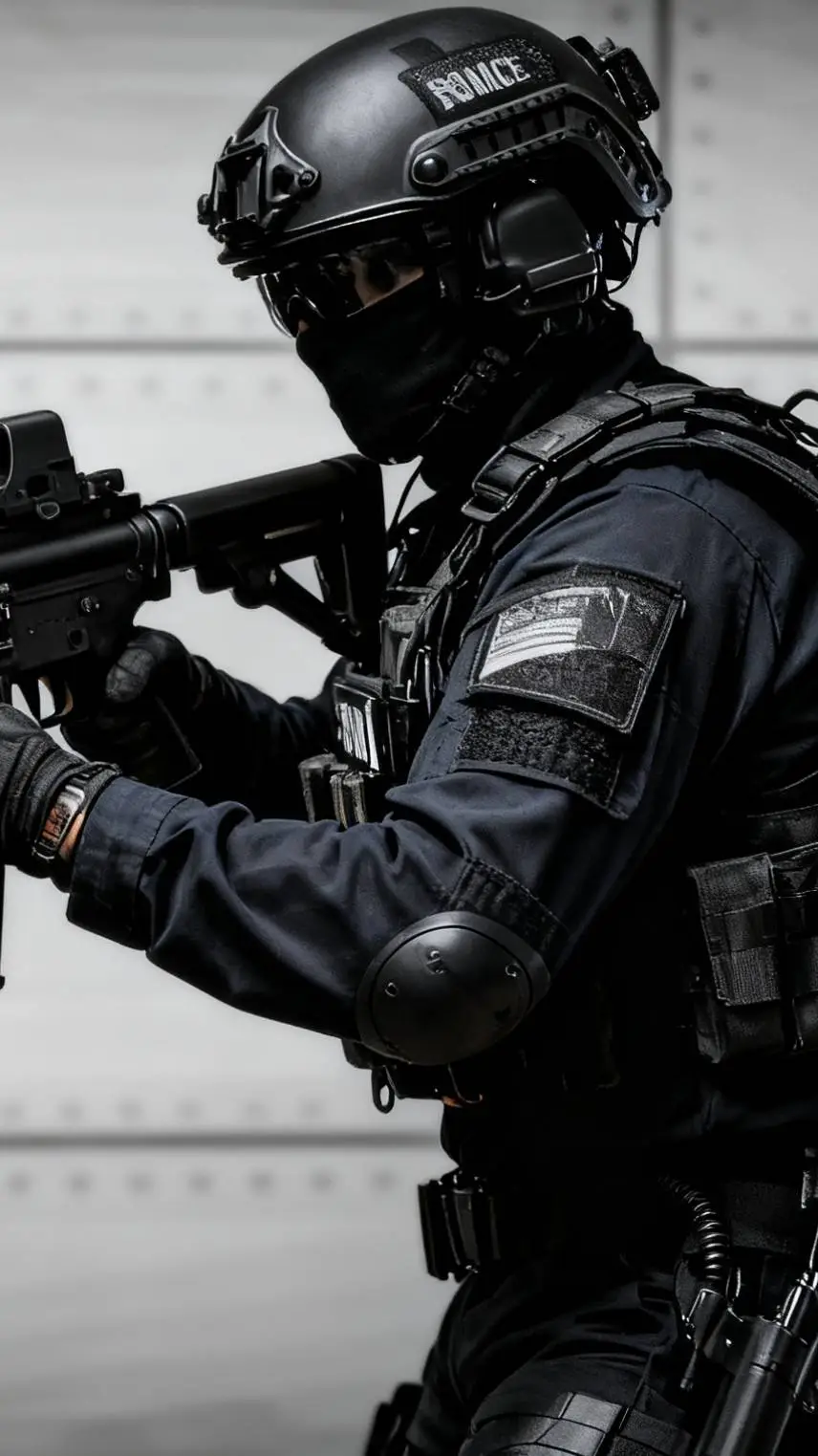 ai character: OP military swat background