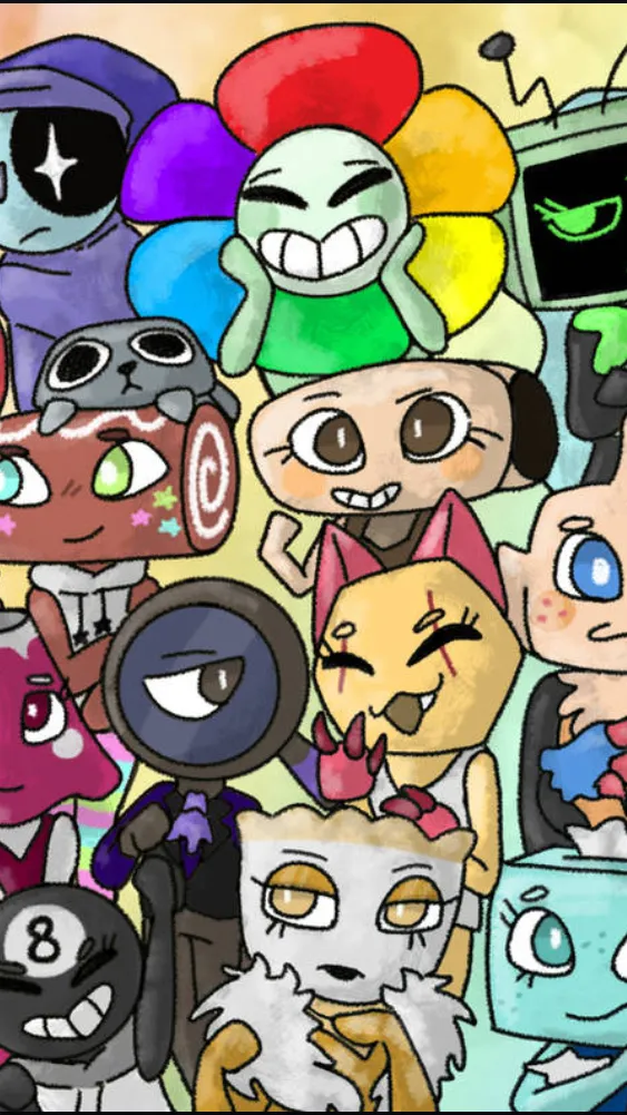 ai character: Dandy’s world  background